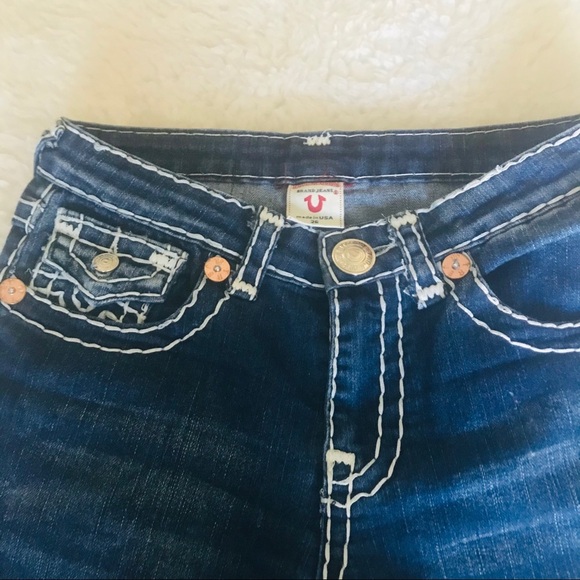 True Religion Joey Super T Cropped Jeans size 26 - Picture 4 of 12